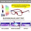 EYEURL Blue Light Blocking Readers for Women - Set of 2 Ladies Computer Reading Glasses +2.0 Choose Your Magnification Lightweight and Comfortable