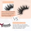 WENNALIFE Natural False Eyelashes, 15mm Eye Lashes Full Strips 3D Mink Eyelashes Natural Look Handmade Fake Eyelashes Medium Volume Wispy 3D Mink Lashes, FLORIST