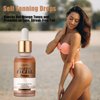 Luxfume Face Tanning Drops Gradual Tan,Anti-Aging,Glow Drops for Face Self Tanning Provides an Even,Customizable Glow,1.08 Fl Oz