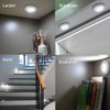 Novelty Place LED Motion Sensor Lights - Cordless Battery Powered Built-in Magnets Optional Sticky Pads - Motion Sensing Bathroom Hallway Closet Nightlight - Pack of 3