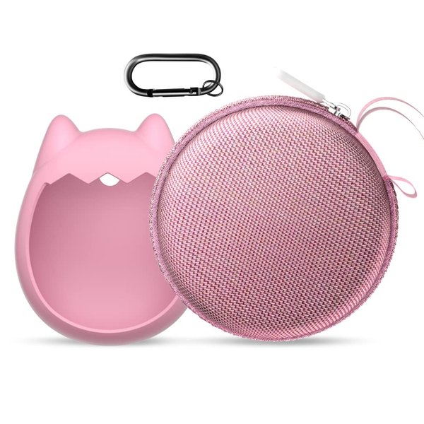 Tookss Silicone Case Compatible with Tamagotchi Pix,Virtual Pet Game Machine,Sleeve Protector Soft Cover with Hard Carrying Case