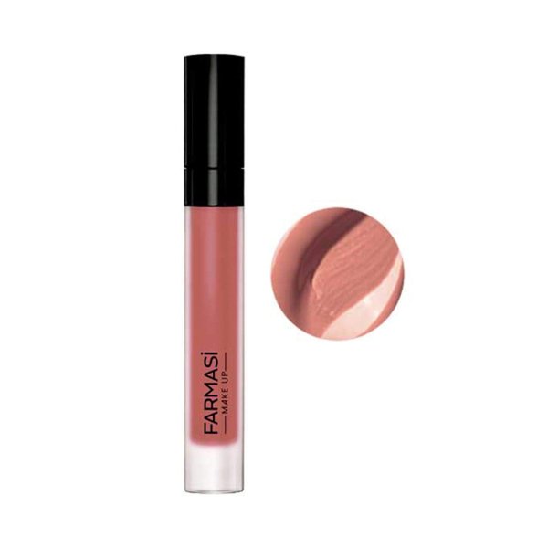 FARMASi Make Up Matte Liquid Lipstick, Long-Lasting and Ultra-comfortable, High-Impact, Lightweight, Organic, Pure Pigments 0.14 fl.oz (Nude Essence)