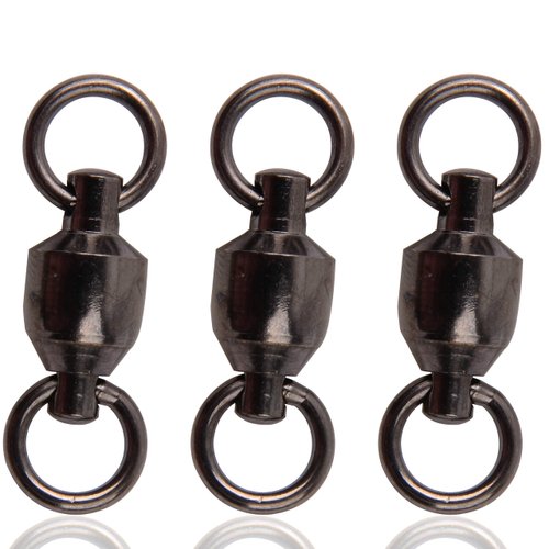 Ball Bearing Swivels Fishing Barrel Swivel, 20pcs Swivels Fishing Tackle High Strength Fishing Swivels Stainless Steel Solid Welded Ring Fishing Leader Lures Connectors for Salwater Freshwate Fishing