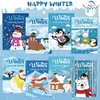 Dianelhall 24 Pcs Winter Christmas Coloring Books Bulk Winter Animals Party Favors mini Gift Set Winter Snowman Penguin Activity Book Pages Pack for Winter Goodie Bag Stuffers Crafts Birthday Supplies