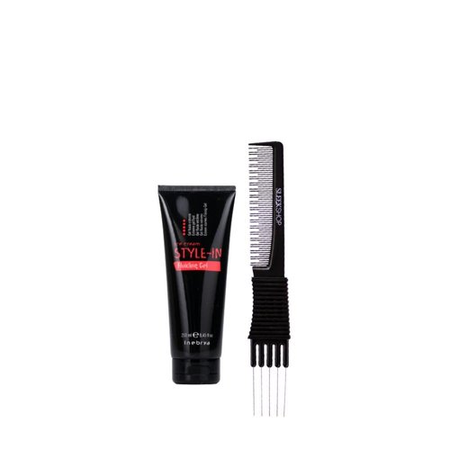 kuss Inebrya Ice Cream Style-In Fluiding Gel (8.45 oz) with Teasing Comb Pack of 1