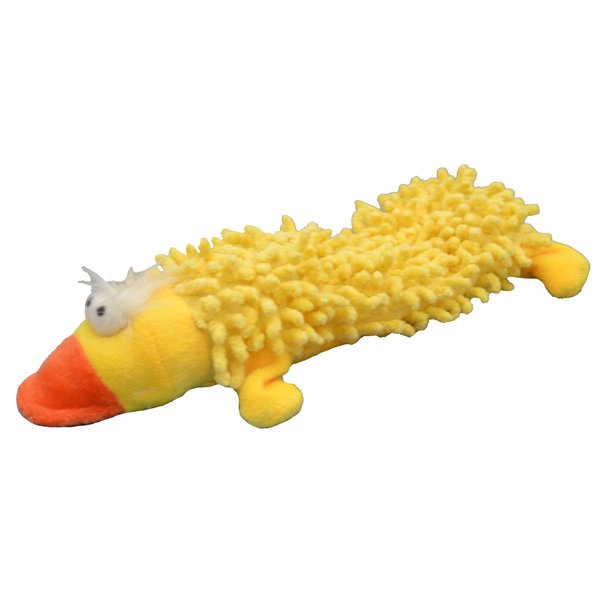 Amazing Pet Products Shaggy Lite Pet Squeak Toy, Duck