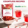 Healthworks Raw Goji Berries (8 Ounces) | Certified Organic & Sun-Dried | Keto, Vegan & Non-GMO | Baking, Teas & Smoothies | Antioxidant Superfood
