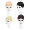 Lenaqueen Cancer Headwear for Women Adjustable Bamboo Wig Cap Chemo Soft Lace Bamboo Wigs Cap for Cancer Chemotherapy Patient (Black)