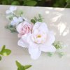 Fangsen Wedding Rose Flower Hair Comb Bridal Headpiece Floral Hair Accessories for Brides and Bridesmaids (FS-231)
