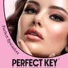 Perfect Key 200 Clusters Natural Look Eyelash Extensions Wispy Lash Clusters D Curl Cluster Lash Extensions 10-18mm (40D50D-200 Black)