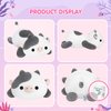 Mewaii Cute Cow Plush Pillow, Kawaii Plushies White Cow Stuffed Toys, Squishy Plushies, Cuddle Plush Pillow for Boys & Girls