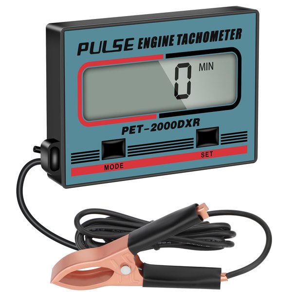 Digital Tachometer, 2 Stroke 4 Stroke Small Engine Tachometer, Chainsaw Tachometer Tach Gauge Tach Meter, Inductive Pulse Tachometer for Lawnmower Weedwhacker Cropper Car ATV Tractor Motorcycle Boat