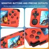SKRVGOJFG Miyoo A30 Silicone Case, Anti-Slip, Shock Proof, Soft Protective Case for Miyoo A30 Retro Handheld Game Console with Lanyard - Orange