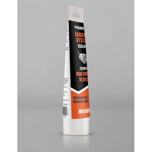 Visbella 150g Auto Vehicle Exhaust System Sealant, Non-Slumping Professional Repair Crack Adhesive Super Glue Sealer for Car Mufflers, Tailpipes, Catalytic Converters