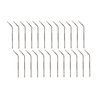 Mian Stainless Steel Drinking Straws 24 Pack with Cleaning Brush