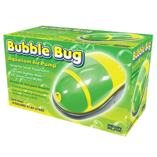 Penn-Plax Aquarium Air Pump Fun Bug Design for Up to 10 Gallon Tank