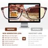 DOOViC 4 Pack Computer Reading Glasses Blue Light Blocking Anti Eyestrain Spring Hinge Stylish Readers for Women 4.00 Strength