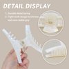 Big Hair Claw Clips for Women Acetate Hair Claws for Long Thin Thick Hair Banana Metal Hair Barrette 4.5"Strong Hold Jaw Claw Clips for Girls Nonslip French Style Hair Accessories (pearl white)