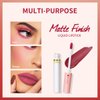 Qifylmaf 4 Colors Lipstick, Matte Liquid Lip Gloss Set, Long Lasting & Waterproof Natural Tube Red Lip Gloss Ingredients & Non-Sticky Lip Tint (Set B)