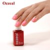 Ozzeal Coral Gel Polish Set,2 Pcs Light Coral Pink Orange Peach Gel Nail Polish Spring Summer Soak off LED UV Gel Nail Polish Art Starter Manicure Salon DIY Nail Gel Polish 0.5 Fl Oz
