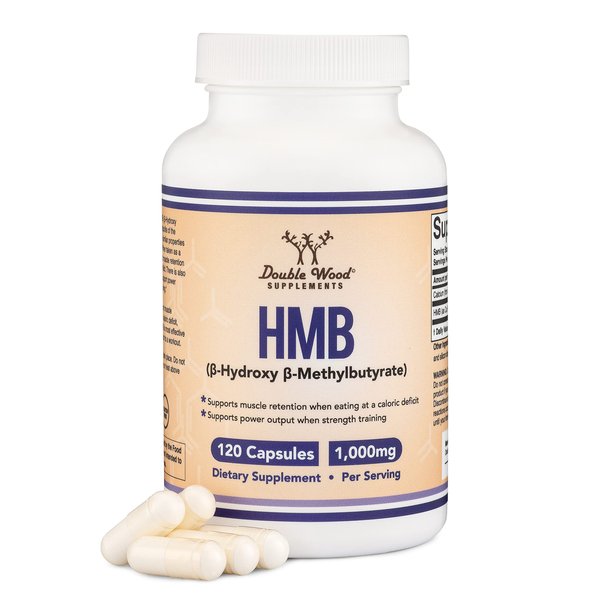 HMB Supplement, Third Party Tested, Non-GMO, Gluten Free, 120 Capsules, 1000mg, by Double Wood
