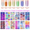 DANNEASY 12 Sheets Nail Polish Strips Self Adhesive Nail Stickers Full Nail Wraps for Women Girl Gel Nail Strips Graffiti Gradient Starry Sky Nail Design Nail Accessories