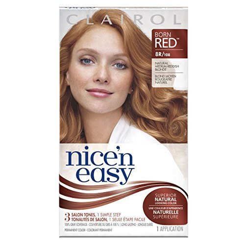 Clairol Nice 'n Easy, 8R/108 Natural Medium Reddish Blonde, Permanent Hair Color, 1 Kit by Clairol
