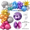 Winrayk Disco Party Decorations Birthday Supplies with Metallic Disco Balloon Garland Arch Kit Silver Sequin Backdrop Disco Ball Balloons for Adult Women Men 70s 80s 90s Disco Themed Party Decorations