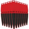 ForPro Professional Collection Pedicure Paddle Foot File, Double-Sided Foot File for Heels, Disposable & Sanitizable, 120/180 Grit, Red, Pack of 12