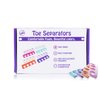 Toe Separators - Soft Two Tone Toe Spacers - Great Toe Cushions - Apply Nail Polish During Pedicure & Other Uses - Iridesi - 12 Pack