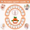 Chuya Baby Teether Baby Teething Toys for Babies 0-6 6-12 12-24 Months Carrot Rabbit Textured Toys Teething Relief Baby Toys for Infants