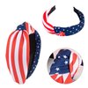 American Flags Wide Headband for Women Girls - 1Pcs Patriotic USA Flags Headband Red White and Blue Hair Band 4th of July of Hair Accessories Party Supplies for Women Men Independence Day Head Band