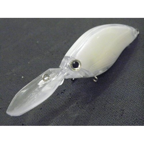 wLure 10 Blank Unpainted Deep Diver Crankbait Fishing Lures with Free Eyes UPC739