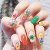 3D Nail Dried Flowers Sticker Set CHANGAR Real Dried Flowers for Nail Art & Resin Craft DIY Five Petal Flower Leaf Gypsophila Dry Flower Nail Art Decoration Kits(2 Boxes)