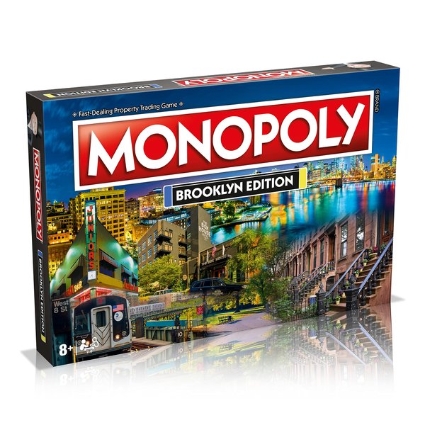 Monopoly Board Game - Brooklyn Edition: 2-6 Players Family Board Games for Kids and Adults, Board Games for Kids 8 and up, for Kids and Adults, Ideal for Game Night