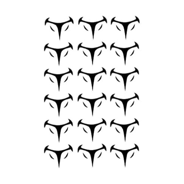 Esdeath's Cosplay Tattoos,Anime Women's Chest Temporary Tattoo Sticker (B)