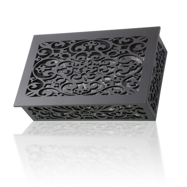 Saillong Doorbell Chime Cover Box Only, Wooden Doorbell Chime Box, Doorbell Chime Cover Box for Indoor Outdoor, with Extra Self Adhesive Tape, Easy to Install for Home(Dark Gray, Classic)