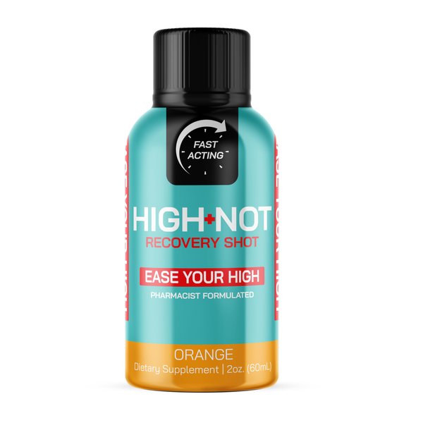 High-Not Orange Flavor Recovery Shot - Regular Strength | Rapid Relief for Intense THC Marijuana Effects