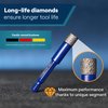 Dry Diamond Drill Bits - 5 Pcs Set 1/4", 5/16", 3/8",1/2" - Tile Drill Bits & 1/4 Carbide Drill Bit - Diamond Tip Drill Bit for Glass, Ceramic, Tile, Marble, Porcelain - Glass Drill Bit with Hex Shank