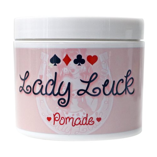 Lucky 13 Barber Supplies Lady Luck Women's Hair Pomade | Water-Based | High Hold | High Shine | Mango Hibiscus Scent, 4oz