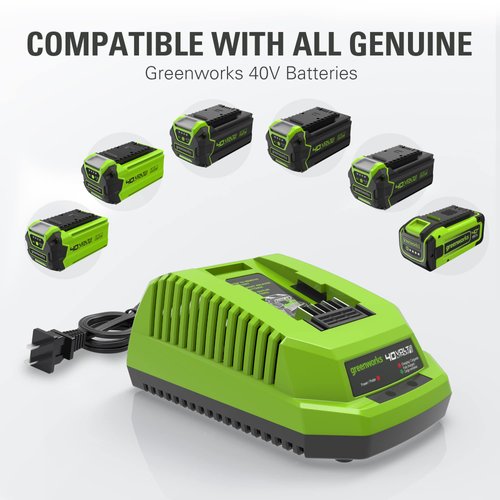 Greenworks 40V Lithium-Ion Battery Charger (Genuine Greenworks Charger)