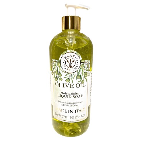 ERBARIO TOSCANO OLIVE OIL Moisturizing Liquid Soap, Made in ITALY 25.4 oz