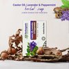 HERBOGANIC Castor Oil, Lavender and Peppermint Herbal Soap | Natural Bar Soap for Face and Body | Soothes Dry Skin | Infused with Castor Oil, Lavender and Peppermint | 5 Oz (Pack of 1)