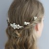 inSowni 26 Pack Gold Flower Pearl Wedding Bridal Hair Side Combs+U Shaped Hair Pins Clips Decorative Barrettes Rhinestone Crystal Accessories Headpieces for Women Girls Brides Bridesmaids
