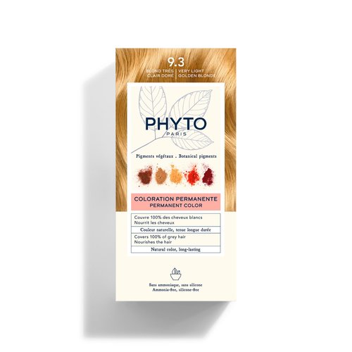 PHYTOCOLOR: Permanent Hair Dye by PHYTO Shade: 9.3 Very Light Gold