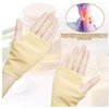 1Pairs Khaki Adjustable Castor Oil Pack Wrap for Hands Reusable Organic Castor Oil Pack Wrap for Women Hand Wraps Pads Fingerless Design Comfort Fit for Both Hands for Arthritis Hand Pain Relief