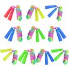 Elcoho 10 Pack Kids Rainbow Jump Rope Set Jumping Ropes Vibrant Skipping Ropes for Kids Outdoor Fun, Party Favors, 7.2 Feet
