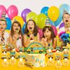 25pcs School Bus Birthday Party Supplies, School Bus Cupcake Toppers Decoration, Back to School Happy Birthday Cupcake Toppers Decorations, Boys and Girls Kindergarten Decorations (School Bus)