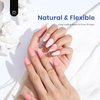 Beetles Gel Nail Kit Easy Nail Extension Set Etch X Nail Tips 504Pcs Short Almond Half Matte Nail Tips 5 in 1 Mutipurpose Glue Gel Base Uv Led Nail Lamp DIY Manicure Art
