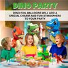 Pack of 3 Big Tyrannosaurus Foil Balloons – 3D Dinosaur Balloons for Birthday Party Dinosaur Foil Balloons Birthday Dinosaur Decorations Dinosaur Baby Shower Decorations (Blue, Green, Orange)